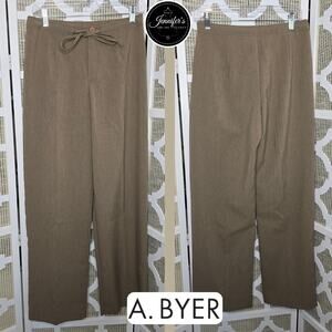 A. Byer Juniors Brown Drawstring Dress Pants Size 9